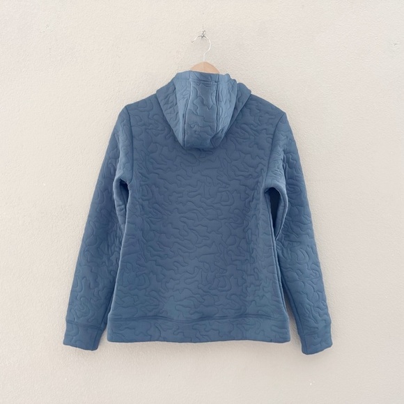 AFTCO Women's Quilted Refuge Hoodie Pullover Outdoor Fishing Sustainable Blue S - Picture 5 of 13